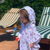 Mama Yoyo Fırfırlı Kiraz Müslin Panço